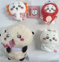 ちいかわ　ぬいぐるみ　マスコット　4個セット　まとめ売り