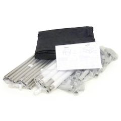 ベビーサークル プレイヤード ブラック 幅120×奥行120×高さ66cm メッシュタイプ ファスナー扉付き 工具不要 組み立て式【中古/未使用品】【沖縄・離島配送不可】