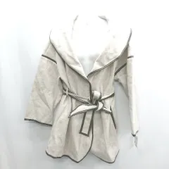 ◇ ⊇ ◎●未使用● INGNI イング 異素材パイピング 長袖 コート サイズM ベージュ レディース E  【1503050040945】