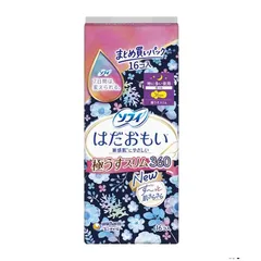 ユニ・チャーム ソフィ はだおもい 極うすスリム 360 特に多い夜用 生理用品 ナプキン 16枚【A1】のサムネイル