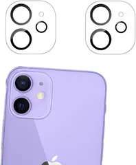 JACRON 対応 iPhone 11 / 12 mimi 用 レンズフィルム 2枚入りAGC旭硝子素材-高 品質 カメラカバー 強化ガラス 保護フィルム 液晶 高透過率 気泡ゼロ 防爆裂 飛散防止 衝撃吸収(OIV-2HD-AD673)