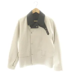 ランバン LANVIN ステッチカラージャケット 44 ベージュ 黒 /MI ■OSのサムネイル