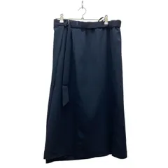 大きいサイズ✨定価4.2万円オンワードICBアイシービーロングコートネイビー42 CLASSY.1月号掲載】WoolRever ロングコート（トレンチコート