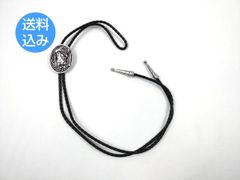 アンティーク紐ループタイ ボロタイ シルバー オオカミ D ループタイ 犬 オオカミ ペンダント シルバー 動物 モチーフ