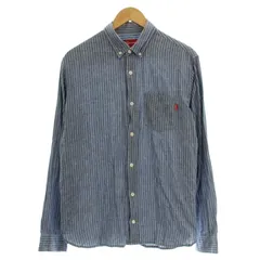 【激レア】SUPREME シュプリーム　長袖シャツ　ストライプ　完売モデル 2025年最新】Supreme ストライプ シャツの人気アイテム - メルカリ