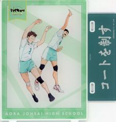 [중고] 아크릴 스탠드 아크릴 패널 오이카와 토루 & 이와 이즈미 이치 (아오바 성 니시 고등학교 / 코트를 제어) 아크릴 플레이트 스탠드 [하이큐!! 애니메이션 10th Anniversary POP UP SHOP in 마루이]