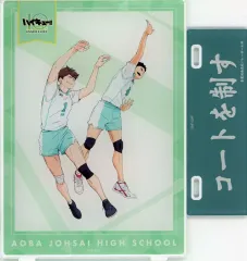 【中古】アクリルスタンド・アクリルパネル 及川徹＆岩泉一(青葉城西高校/コートを制す) アクリルプレートスタンド 「ハイキュー!! アニメ 10th Anniversary POP UP SHOP in マルイ」