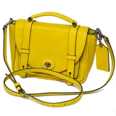 コーチ バッグ COACH ブリーカー レザー ミニ ブルックリン メッセンジャー 2WAY ショルダー バッグ イエロー 32279