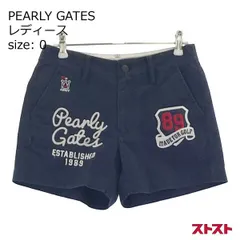 【美品】パーリーゲイツショートパンツ　レディース　サイズ00 パーリーゲイツ PG 【ストレッチ】チェックドビーショートパンツ