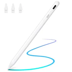 国内正規品 ESR デジタルペンシル for iPad ホワイト マグネット吸着式デジタルペンシル ペアリング不要 最大13時間使用可能 ES26940