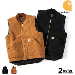 希少 carhartt ダック キルティング ワークベスト オレンジ カーハート