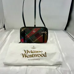 ヴィヴィアンウエストウッド ショルダーバッグ チェック柄 2層式 レアデザイン 正規品 保存袋付き 現状品 m9650