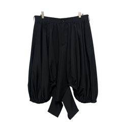 COMME des GARÇONS HOMME PLUS ワイドサルエルパンツ 変形バルーンパンツ 変形サルエルパンツ PN-P008 BLACK L コムデギャルソンオムプリュス 黒 ブラック LARGE エル GARCONS ショーツ SHORTS