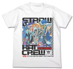 【中古】Tシャツ(キャラクター) STRAW HAT CREW フルカラーTシャツ ホワイト Mサイズ 「ワンピース」