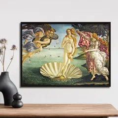 E4 ヴィーナス 誕生 ボッティチェリ レリーフ 壁掛け 壁飾り ウォールデコ 版画 絵画 名画 ヴィーナスの誕生＜本人による複製＞(1485頃) サンドロ