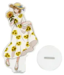 【中古】アクリルスタンド・アクリルパネル 鹿野千夏(ひまわり) クリアスタンド 「タイトーくじ アオのハコ Seasonal flowers」 E賞
