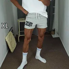 [XL]メンズ ファッション 服 男性用 オシャレ シンプル 大人 かっこいい 大きいサイズ ストリート 紳士服 筋トレ アメリカー スポーツ ズボン フィットネス ハーフ パンツ 4 分 パンツ 夏 通気性 スクワット アイロン トレーニング パンツ