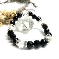パワーストーン ブレスレット ムーンストーン&水晶&クラック水晶 天然石ブレスレット （シルバー）8mm レディース 女性  数珠ブレス 開運 プレゼント ギフト  [n]