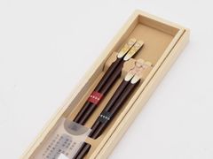 在庫処分特価　縁起の良い夫婦セット（笑ふくろう夫婦箸）