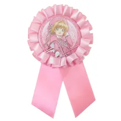 【メール便】カードキャプターさくら 缶バッジ ロゼット缶バッジ さくら ティーズファクトリー コレクション雑貨 アニメキャラクター グッズ 