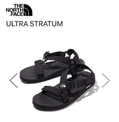 【新品： THE NORTH FACE 】ノースフェイス　NS98L41 ULTRA STRATUM 26ｃｍ　ブラック×ブラック　アウトドア　ビーチ サンダル 夏　2