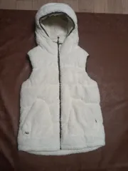 ノースフェイス フリースベスト XL 春 薄手 刺繍ロゴ アイボリー THE NORTH FACE - ノースフェイス フリースベスト L 春 薄手