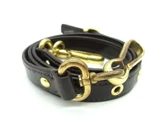 ■美品■ COACH コーチ パテントレザー バッグ用 ショルダーストラップ 肩掛け 斜め掛け レディース ダークブラウン系 AY3278