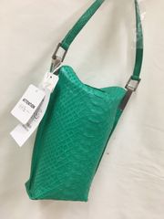 ≪花ラブリ≫PSS146G　新品　２ＷＡＹ　パイソン　ニシキヘビ　蛇　へび　スマホ入れ　ショルダーバッグ　ポシェット　スマホショルダー　緑　エメラルドグリーン　グリーン
