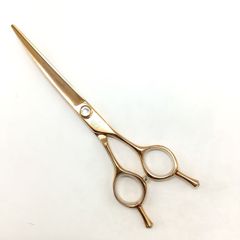 【シルバーラインSilverLine】のこぎり刃スリムカーブSC6510  トリミングシザー メガネ 右利き トリマー ペット 6.5インチ 中古 sc2156
