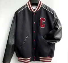 CELINE スタジャン ブラック/レッド/ホワイト CELINE スタジャン ブラック/レッド/ホワイト メンズ