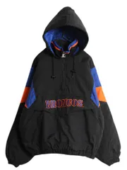 【お得なクーポン配布中!】 90s スターター NFL オフィシャル ブロンコス プルオーバー 中綿 ナイロン ジャケット M / オールド ハーフジップ パーカー プルオーバー