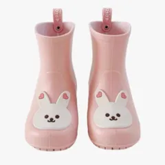☆ ウサギ×ピンク ☆ 15.5cm ☆ レインブーツ キッズ アニマル かわいいキッズ 男の子 女の子 レインシューズ 雨靴 長靴 レイン 雨具 動物 アニマル かわいい 子ども 子供 こども 可愛い 梅雨 幼稚園 保育園 入園準備 入園 入学