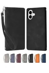 新品 シズカウィル iPhone 16 Plus 用 ケース カバー 手帳型 アイファンデ2 ブラック 1個入り