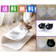 ★餌入れ 餌台 猫耳のオシャレ 小動物 可愛いダブルボウル ペットフード 犬 猫用品のサムネイル