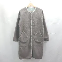 ◇ ⊇ UNITED ARROWS ユナイテッドアローズ リバーシブル 長袖 コート サイズ表記なし チャコールグレー系 レディース E  【1503060044520】