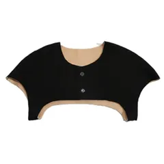 (M レディース かわいい おしゃれ 就寝 対策 ブラック) 冷房 冷え性 肩冷え 温活 肩当て 肩ウォーマー サポーター あたため 肩 +kuRo