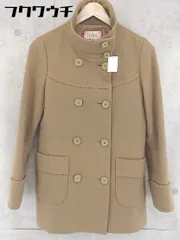 ■ iiMK MICHEL KLEIN ダブル ウール コート サイズ38 ブラウン レディース 【中古】 【1102170005959】