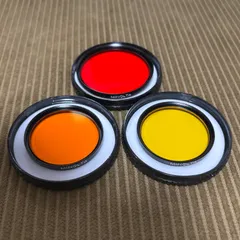MINOLTA カラーフィルター3枚セット（赤49mm/オレンジ、黄40.5mm）白黒写真用 ケース付 cm253のサムネイル