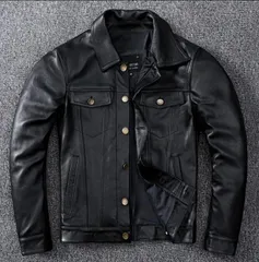 人気レザージャケット 上品　本革 牛革　高級　ライダースジャケット 革ジャン Ｓ～5XL　秋冬