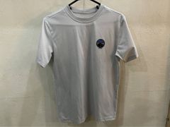 patagonia / パタゴニア 半袖Tシャツ ロゴプリント boys XL サイズ ポリエステル 両面プリント グレー キッズ ボーイズ アウトドア used