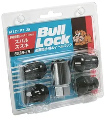 協永産業/KYO-EI ブルロック ロックナット ブラック M12×P1.25 入数：1セット(4個) 603B-19
