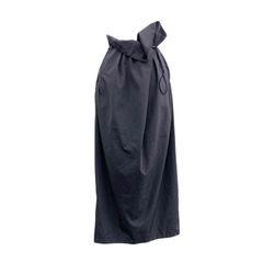 2025SS Mame Kurogouchi マメクロゴウチ Split Yarn High Waisted Drawstring Skirt ハイウエストスカート ネイビー 1 MM25SS-SK015