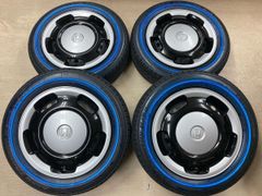 新品TOYOホワイトリボンタイヤ付き!!ホンダ N-WGN純正スチール!!4.5J 14in+40 4/100◆155/65R14 2025年製造!!N-ONE N-BOX N-WGN バモス等