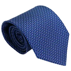 サルバトーレ フェラガモ salvatore ferrgamo ネクタイ ブルー系 シルク100％ イタリー製 692889 ギフト プレゼント