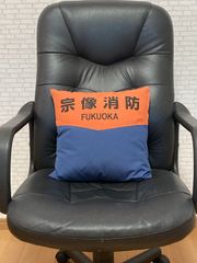 ００２．🚒活動服  ネームプリント入り クッション🚒