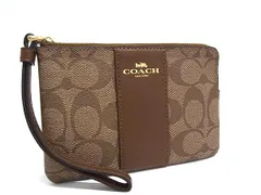 ■極美品■ COACH コーチ F1811-F58035 シグネチャー レザー マルチケース マルチポーチ 小物入れ レディース ブラウン系 DJ7426