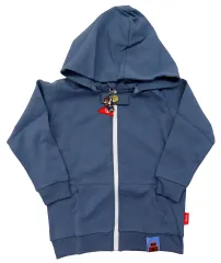 【中古】アウターウェア マリオ パーカー ブルー 130サイズ 「スーパーマリオ」 Nintendo TOKYOグッズ