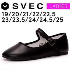 【新品】 バレエシューズ レディース SVEC シュベック ブラック 黒 カンフーシューズ ストラップパンプス フラットシューズ 靴 シューズ 19 20 21 22 22.5 23 23.5 24 24.5 25 IPT246-1