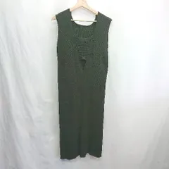 ◇ Θ lawgy ラウジー ノースリーブ ロング ニットワンピース サイズF ブラック レディース E  【1502030035940】