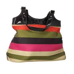 ケイトスペードニューヨーク kate spade NEW YORK フロントロゴ刻印ボーダートートバッグ レディース ONE SIZE 